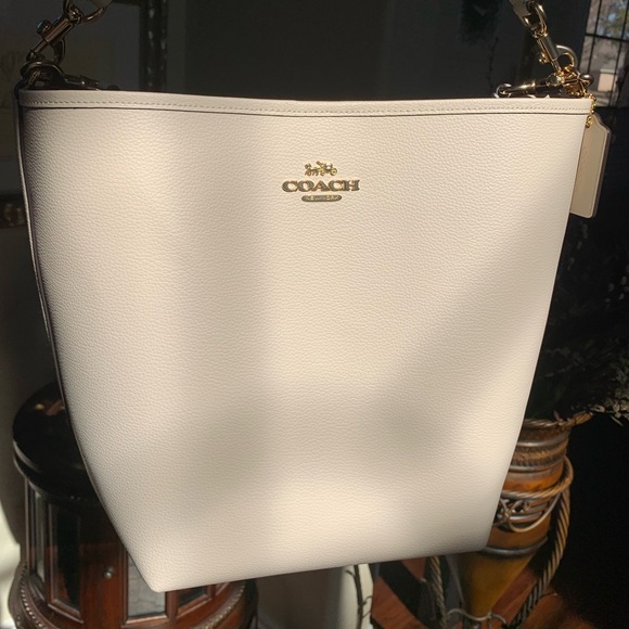 NWOT Coach Creamy White Leather 2Way - Picture 4 of 16